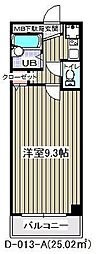 グランピーノ妙典 1Kの間取図画像