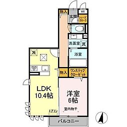 サンボナール 1LDKの間取図画像