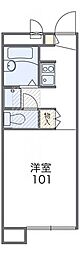 レオパレス西習志野 1Kの間取図画像