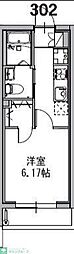 市川市香取2丁目マンション 1Kの間取図画像