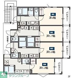 MELDIA二和向台 1Kの間取図画像
