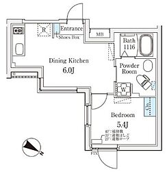 東京メトロ丸ノ内線 池袋駅 徒歩8分の賃貸マンション 3階1DKの間取り