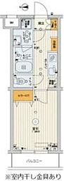 スカイコートパレス千川 1階1Kの間取り