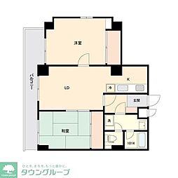 日神パレステージ東長崎 4階2LDKの間取り