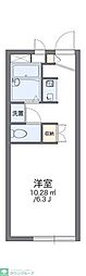 レオパレス豊 1Kの間取図画像