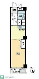 ライオンズマンション本駒込第2 ワンルームの間取図画像