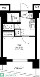 ロアール御茶ノ水順天堂大学前 1Kの間取図画像