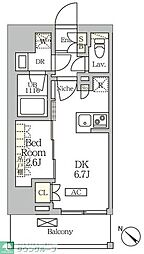ARKMARK大塚 1DKの間取図画像