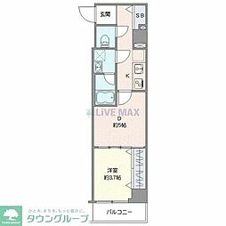 ARKMARK池袋本町 1DKの間取図画像