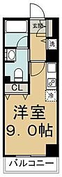 ParkAxis板橋本町 ワンルームの間取図画像