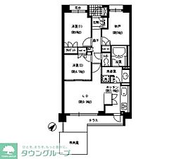 エスティメゾン巣鴨 2SLDKの間取図画像