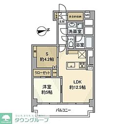 ヴィラロイヤル文京西片 1SLDKの間取図画像