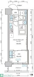 パークアクシス池袋イースト 1LDKの間取図画像