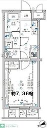 ディアレイシャス成増 1Kの間取図画像