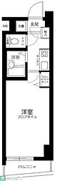 スカイコート目白台 1Kの間取図画像