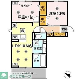 間取図画像 2LDK
