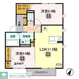 間取図画像 2LDK