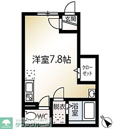 MQuarto松戸新田 1階ワンルームの間取り