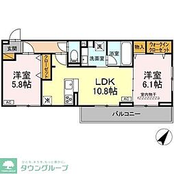 間取図画像 2LDK