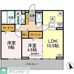 間取図画像 2LDK