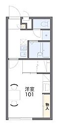 レオパレスコトブキ 1Kの間取図画像