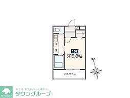 ルーチェ旭 1Kの間取図画像