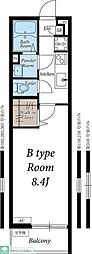 リブリ・シェーヌ 1Kの間取図画像