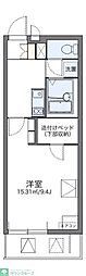 レオパレスルーチェ4 1Kの間取図画像