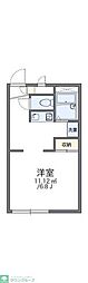 レオパレスグリーンドゥ 1Kの間取図画像