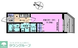 apartamento アリビオ柏 1Kの間取図画像