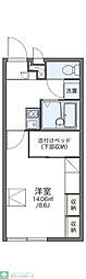レオパレスロッソピアンコ2 1Kの間取図画像