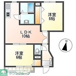 メゾン・ソレイユ 2LDKの間取図画像