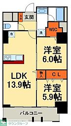 Welina Halelea 2LDKの間取図画像