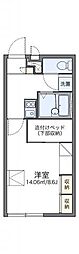 レオパレスゴールド2 1Kの間取図画像