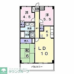 コージィコートナカムラ 3LDKの間取図画像