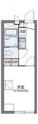 レオパレスコンフォートII 2階1Kの間取り