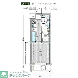 小田急小田原線 百合ヶ丘駅 徒歩3分の賃貸マンション 3階1Kの間取り