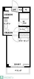 マウンテンハイツ 1Kの間取図画像