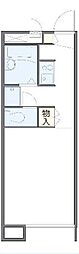 レオパレスマ・フレール 1Kの間取図画像