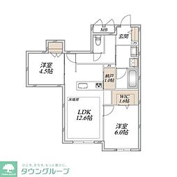 (仮称)中野島メゾン 2LDKの間取図画像