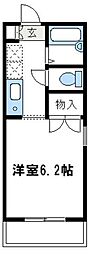 アーバンユキ 1Kの間取図画像