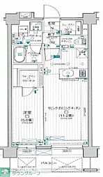 パレステージ京王よみうりランド2 1LDKの間取図画像