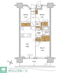 JR京浜東北・根岸線 東十条駅 徒歩5分の賃貸マンション 9階3LDKの間取り