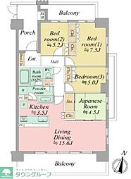 レーベンハイム戸田ソラリエ 7階4LDKの間取り