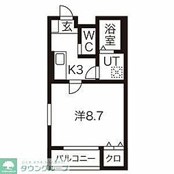 樹-itsuki- 3階1Kの間取り