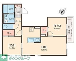 （新築）さいたま市岩槻区美園東一丁目計画 201 2階2LDKの間取り