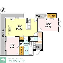 間取図画像 2LDK