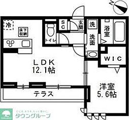 仮称)川口市戸塚3丁目新築PJ 202 2階1LDKの間取り