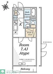 リブリ・南与野II 1Kの間取図画像