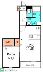 間取図画像 1LDK